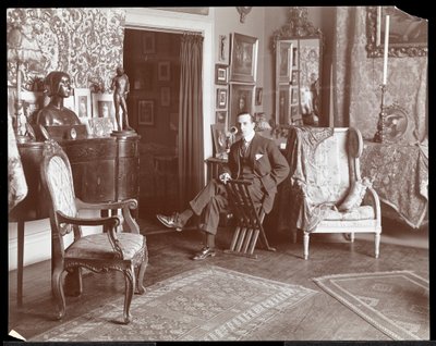 Malcolm Strauss in His Studio in New York, c.1895 by Byron Company
